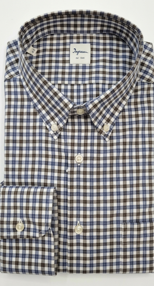 Camicia cotone/flanella Ingram regolare button down