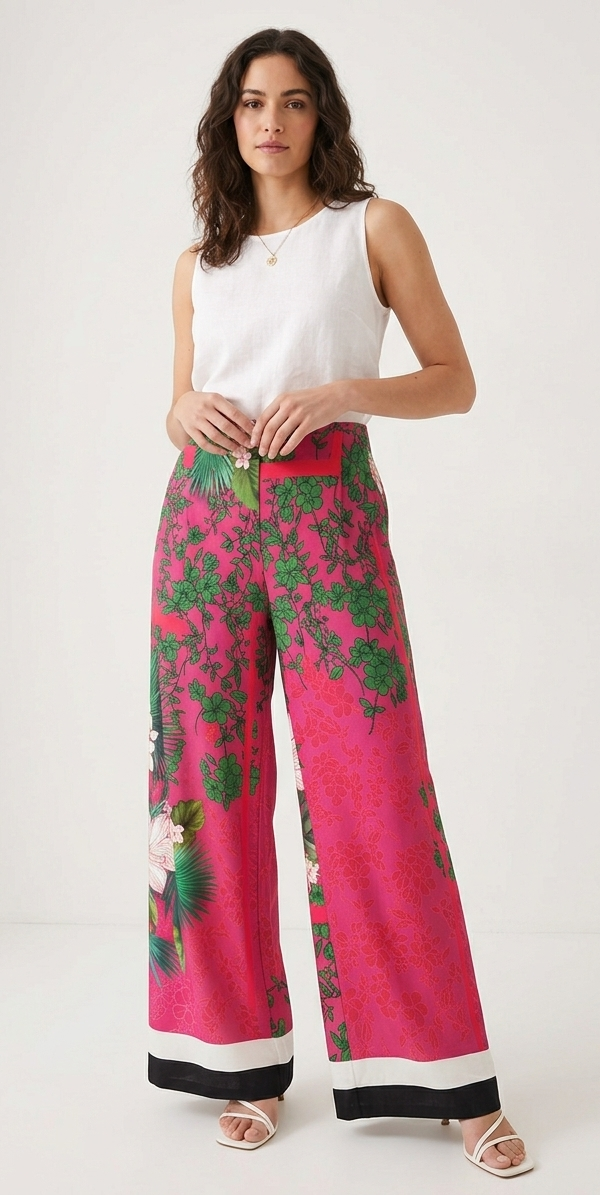 PANTALONE PALAZZO CLIPS more  N210 4053