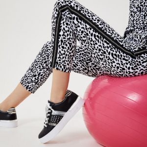 Pantalone animalier con applicazioni LIU JO