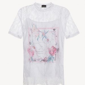 T-Shirt In Pizzo ERMANNO SCERVINO