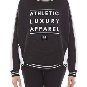 Felpa chiusa bianco/nero LIU JO