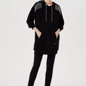 Maxi felpa con dettagli gioiello LIU JO