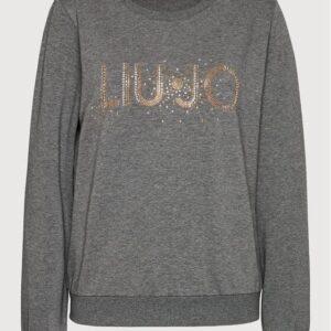 Felpa chiusa con logo oro LIU JO SPORT