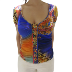 T-shirt tulle fantasia multicolor ANGELO MARANI