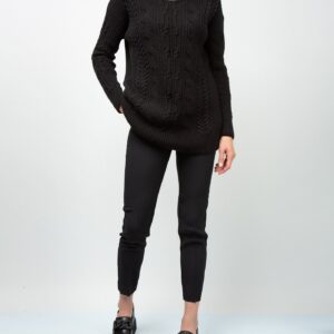 Maglia con collo tulle e strass Ermanno Scervino