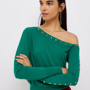 Maglia ecosostenibile con borchie LIU JO