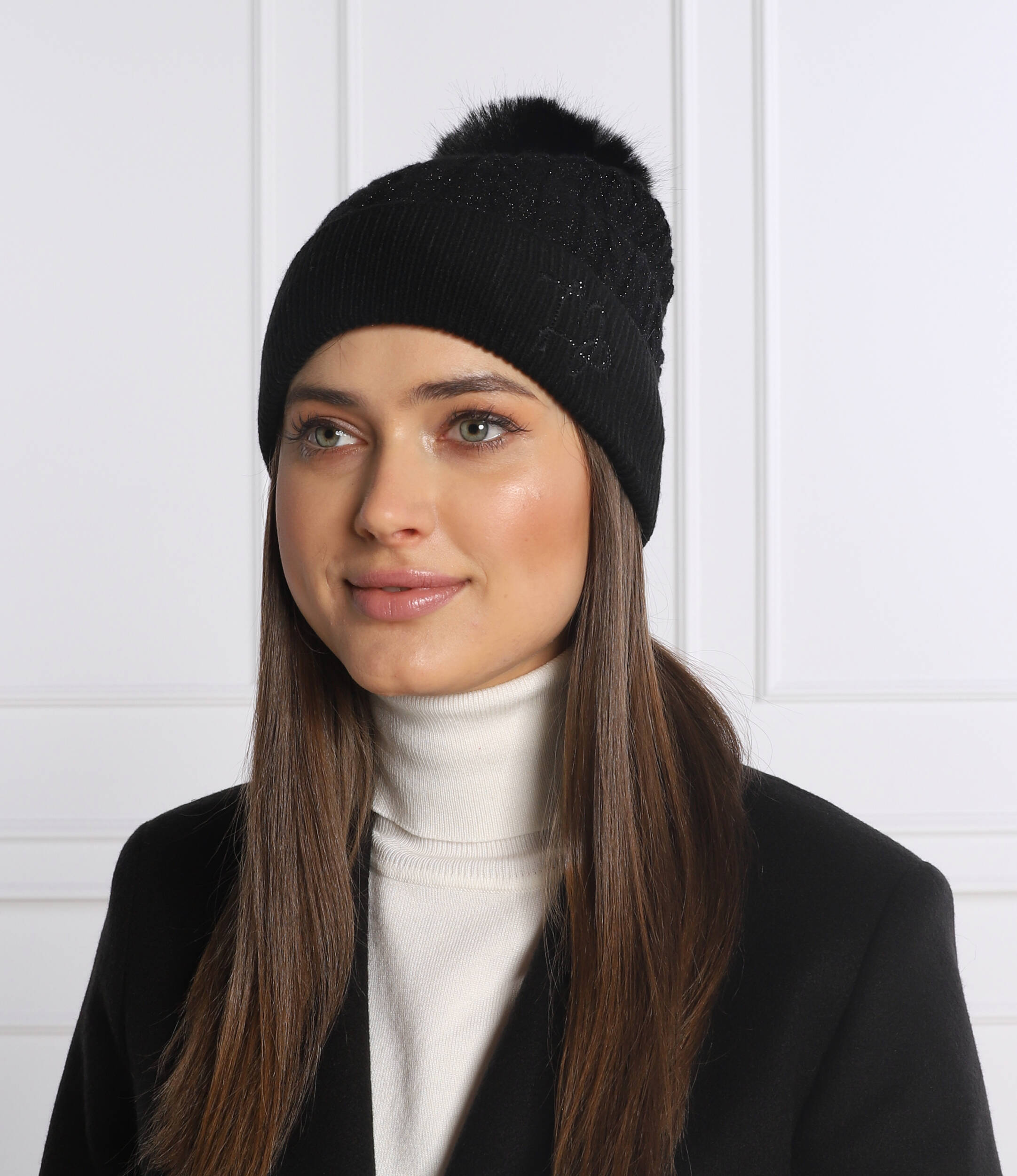 Cappello in maglia con pon-pon LIU JO SPORT TF2221