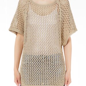 MAGLIA F/ACQUA RETE CORTO CON SPACCO LIU JO